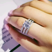 Load image into Gallery viewer, KYLIE Sterling silver ring set