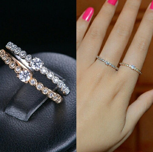 Custom made 925 sterling silver cz diamond Set