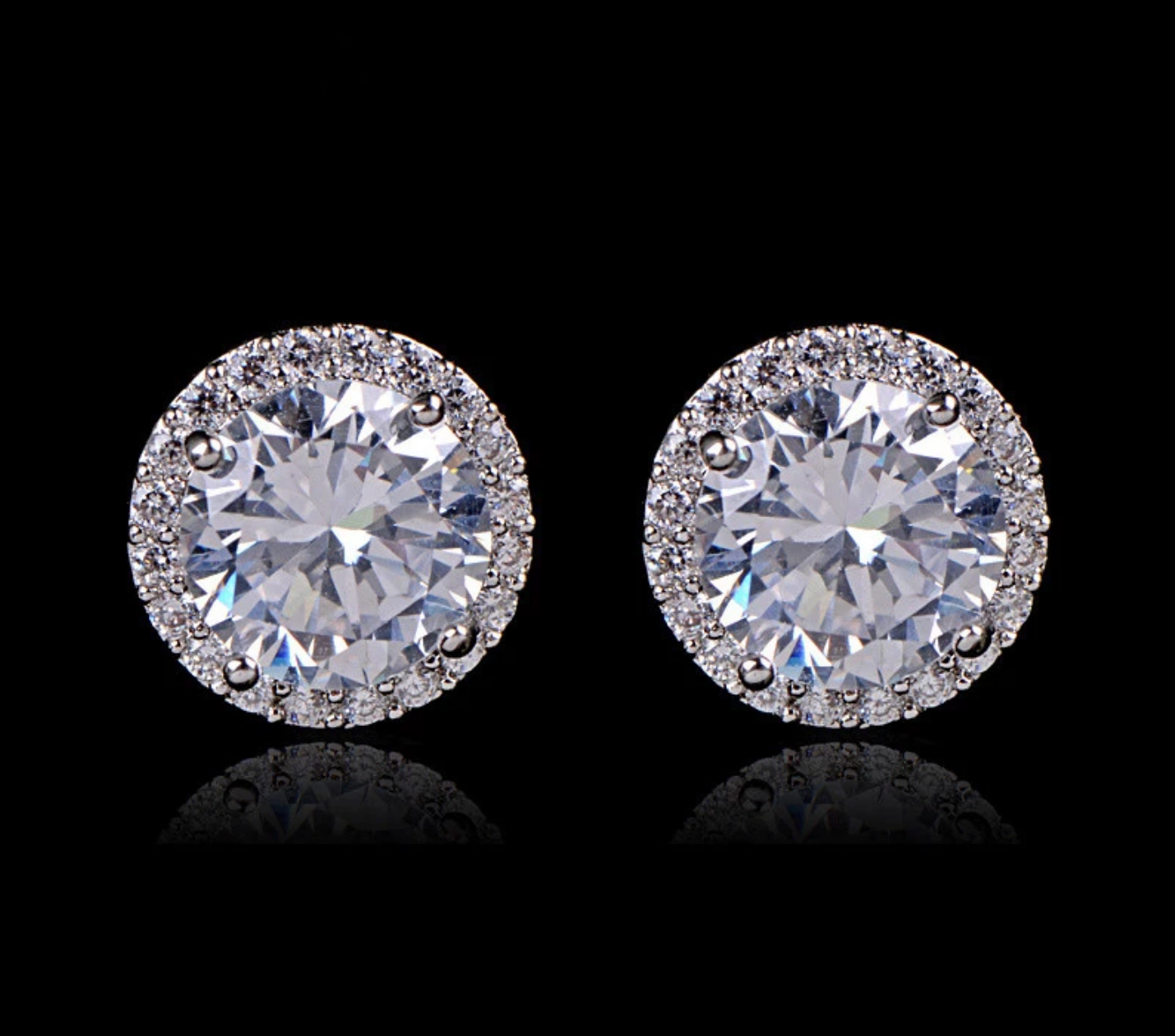 LENNON Sterling silver stud earrings