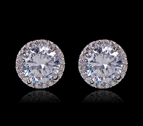 LENNON Sterling silver stud earrings