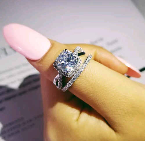 ELIF silver filled Ring Set