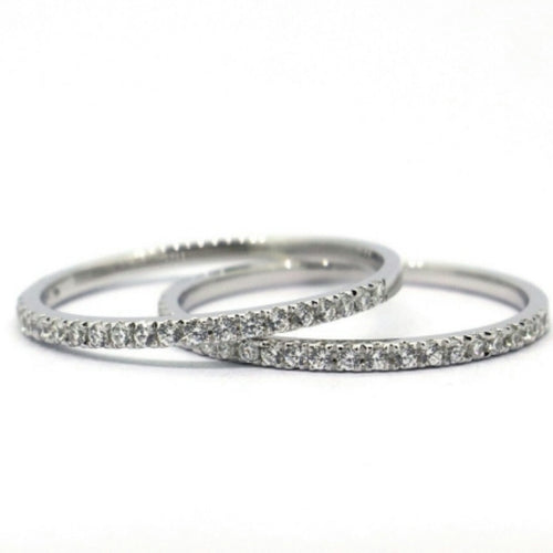 RILEY Handcrafted sterling silver band set