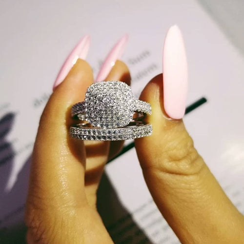 MADISON sterling silver ring set