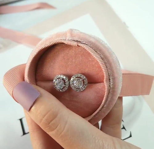 HAZAL sterling silver studs