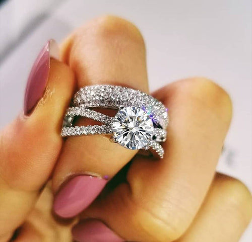 MEADOW sterling silver ring set