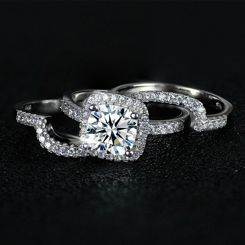 NAOMI Silver filled ring set